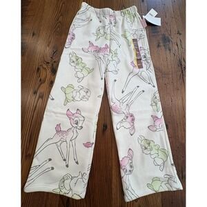 Mad Engine Comfy Collection Disney Girls Bambi Thumper Small 6/7 Sweatpants